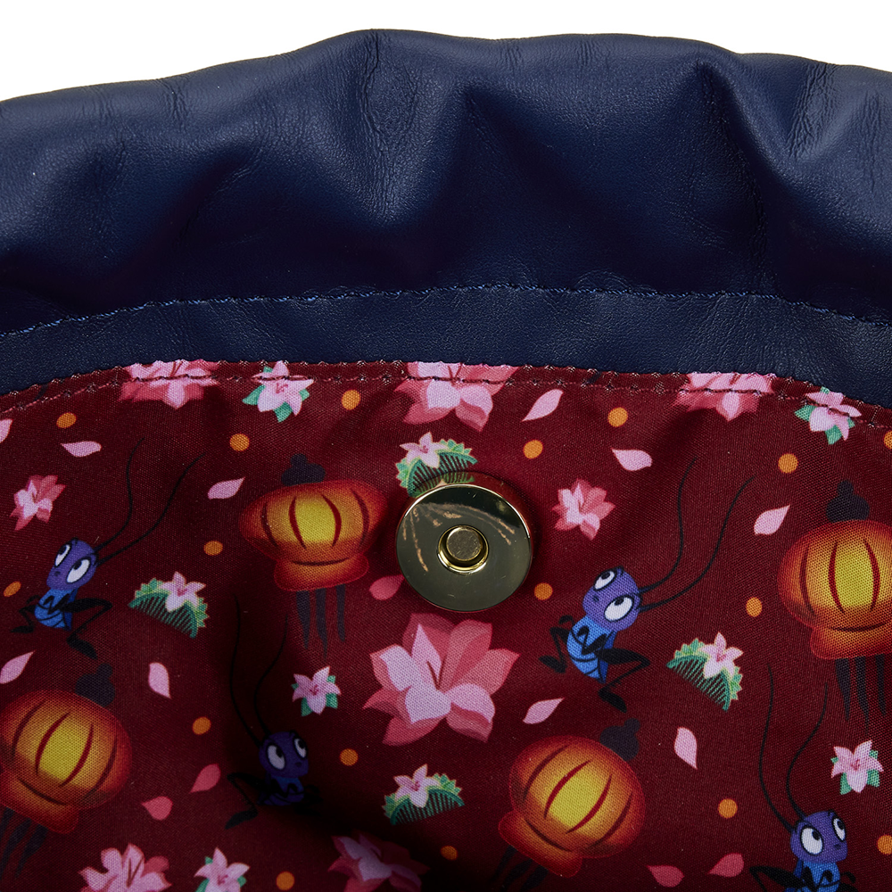 Loungefly: Disney Mulan Castle Cinch Sack Crossbody Bag