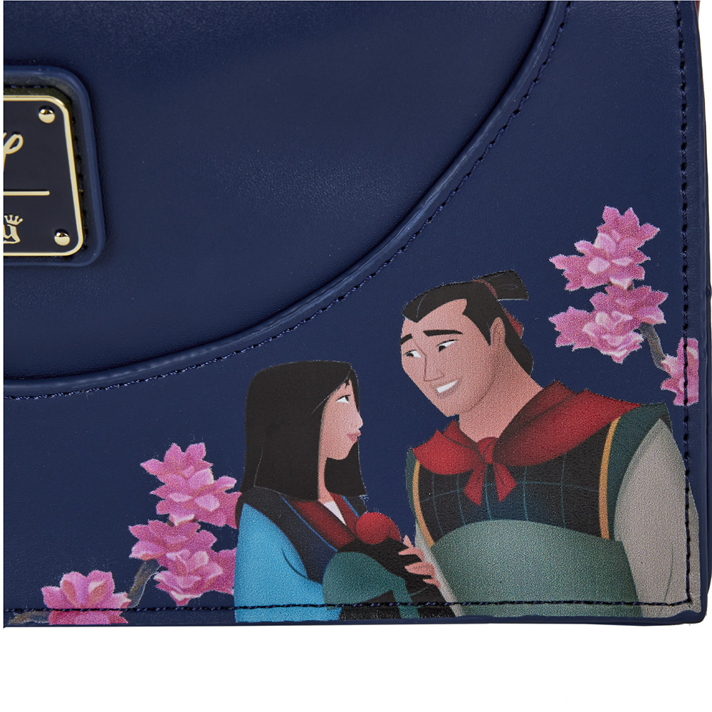 Loungefly: Disney Mulan Castle Cinch Sack Crossbody Bag