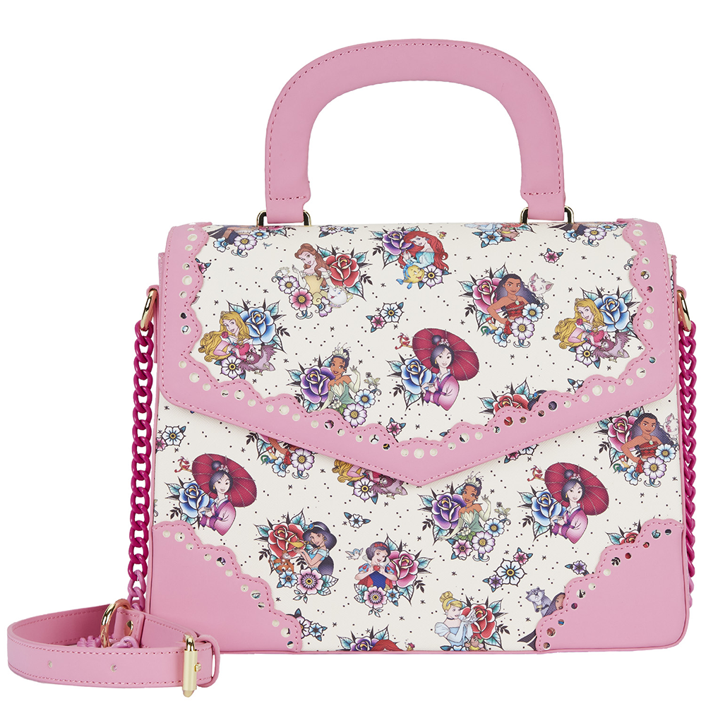 Loungefly: Disney Princess Tattoo Aop Crossbody Bag