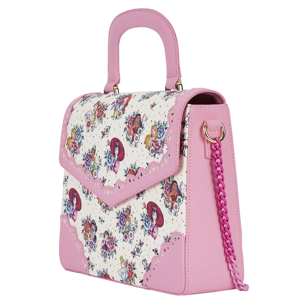 Loungefly: Disney Princess Tattoo Aop Crossbody Bag