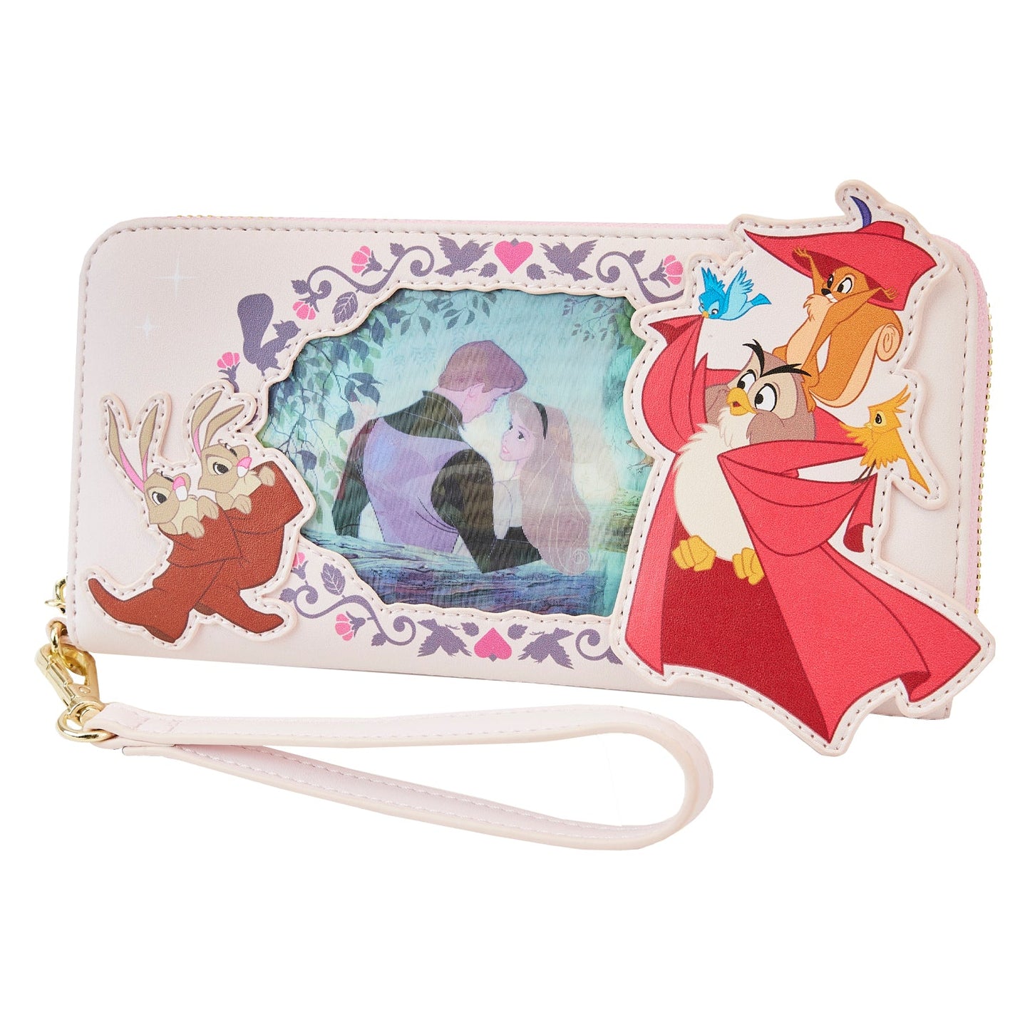 LOUNGEFLY DISNEY SLEEPING BEAUTY PRINCESS LENTICULAR SERIES WRISTLET