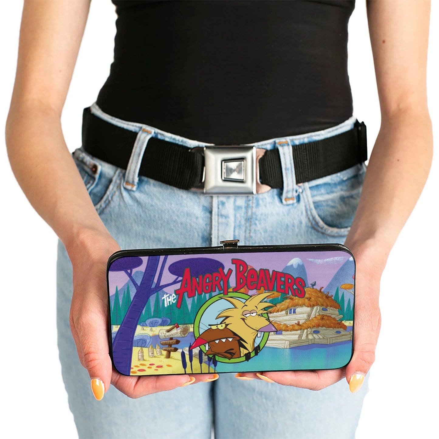Hinged Wallet - THE ANGRY BEAVERS Pose Dam House