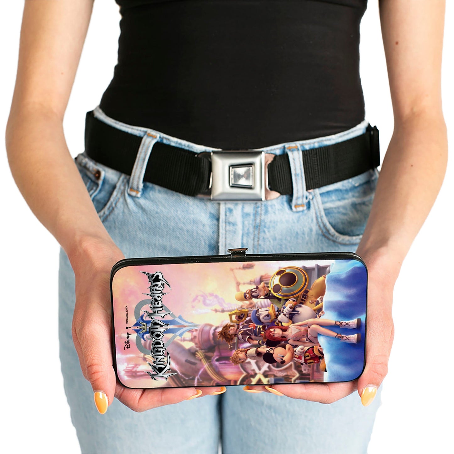 Hinged Wallet - KINGDOM HEARTS II 6-Character Group Pose Castle Pinks