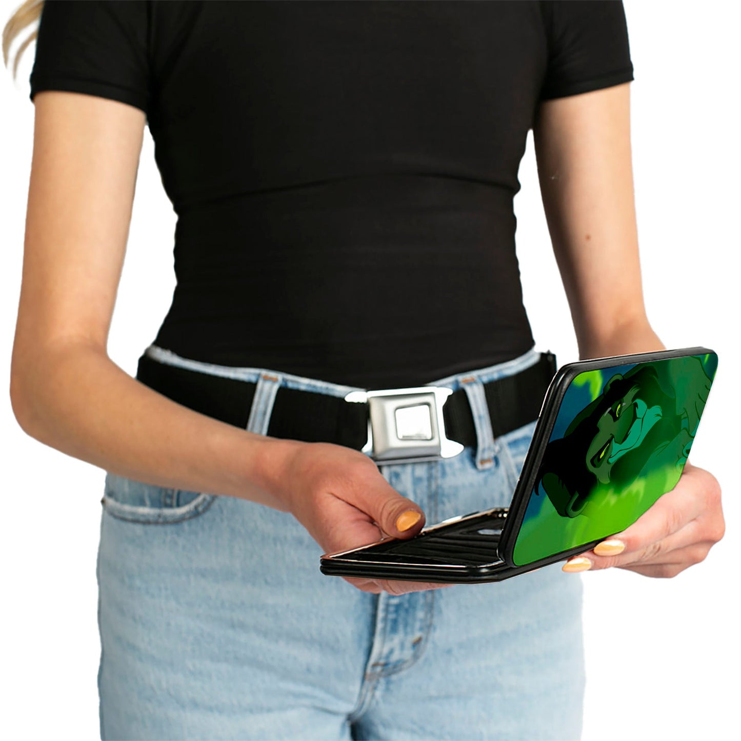 Hinged Wallet - Scar Lurking Pose Smoke Greens