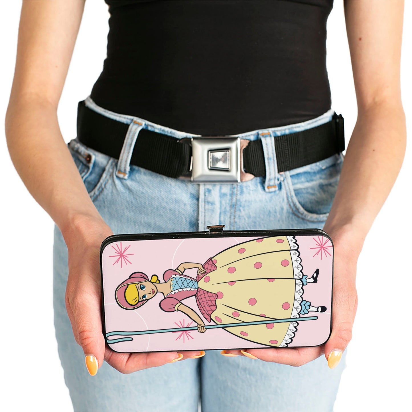 Hinged Wallet - Toy Story Bo Peep Standing Pose Pinks White
