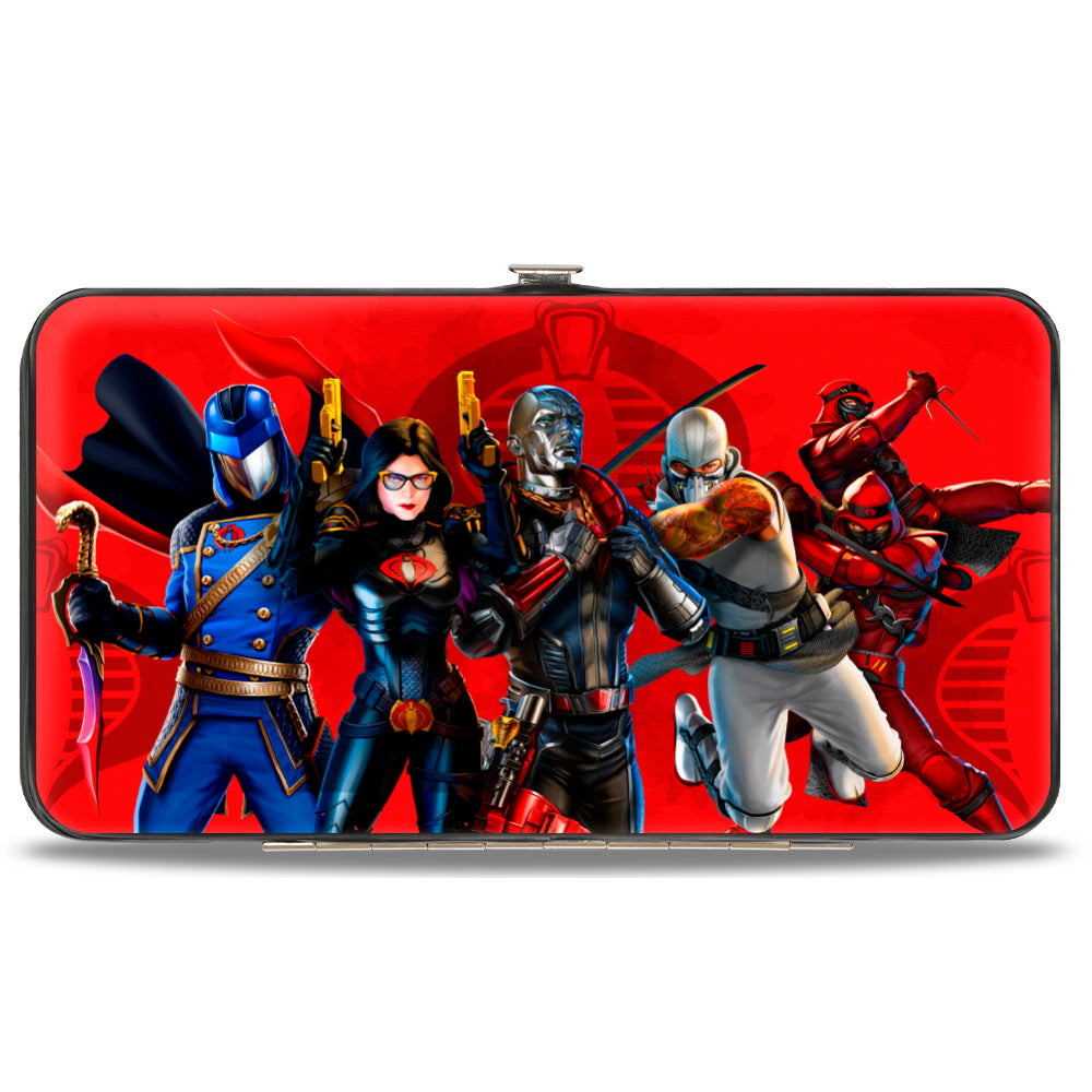 Hinged Wallet - GI Joe COBRA Agents Group Pose and Logo Reds