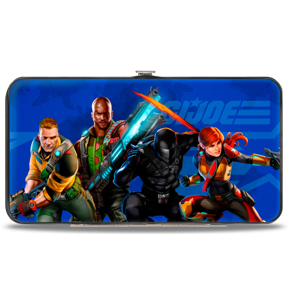 Hinged Wallet - GI Joe Unit Agents Group Pose and Logo Blues