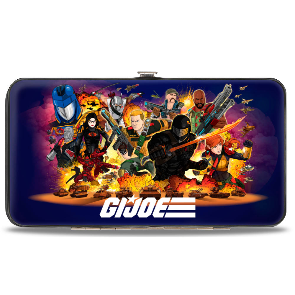 Hinged Wallet - GI Joe Universe Agents Explosion Group Pose and Logo Blue