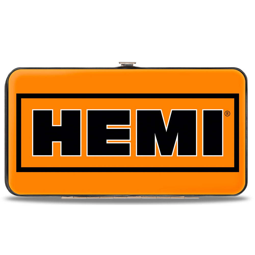 Hinged Wallet - HEMI Bold2 Orange Black White Black