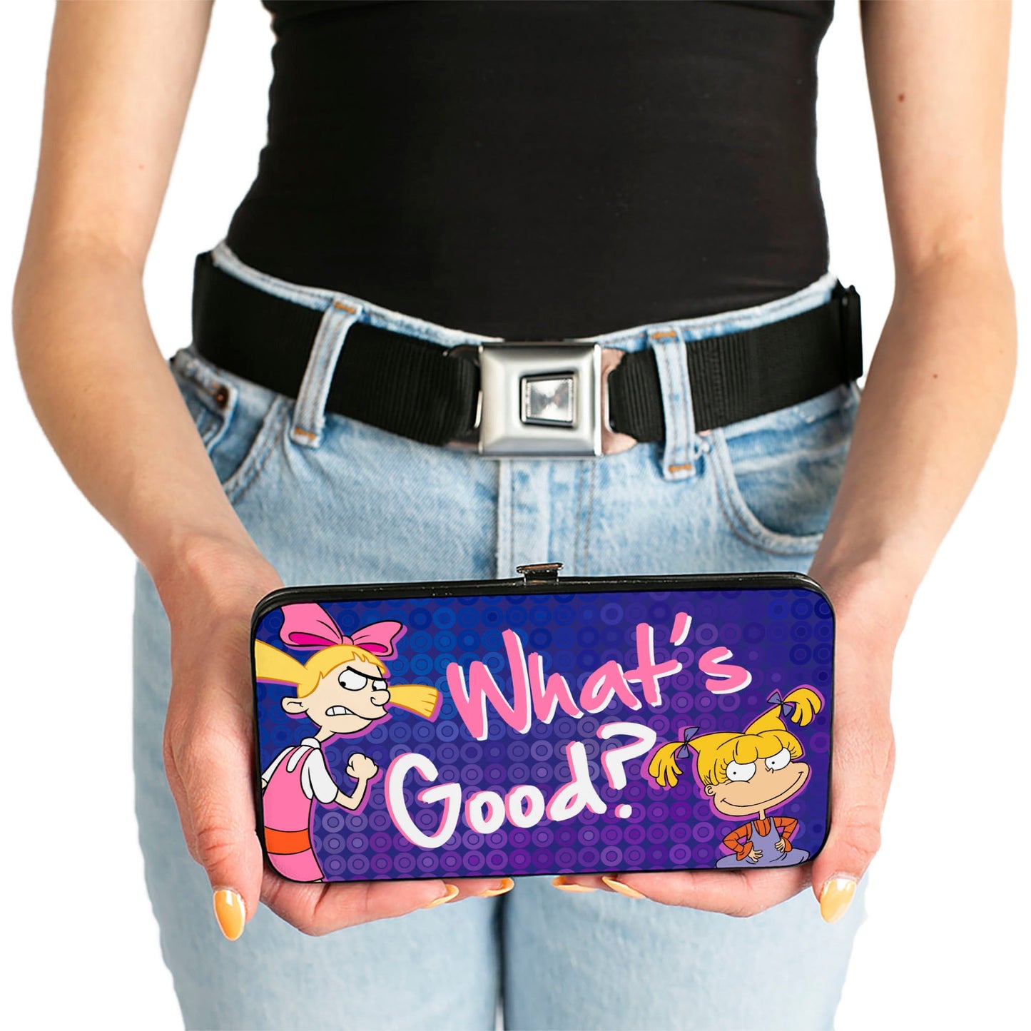 Hinged Wallet - Helga & Angelica WHAT's GOOD? Purples