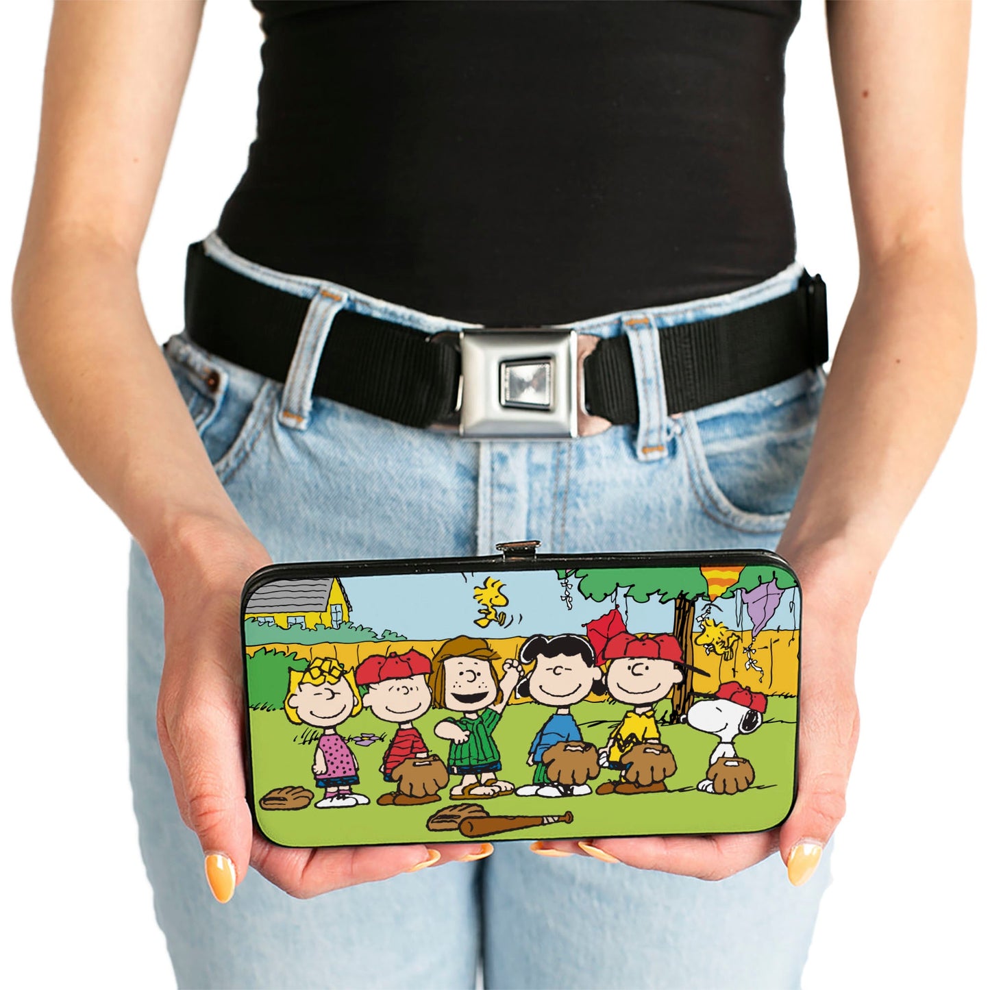 Hinged Wallet - Peanuts Gang Backyard Baseball Group Pose