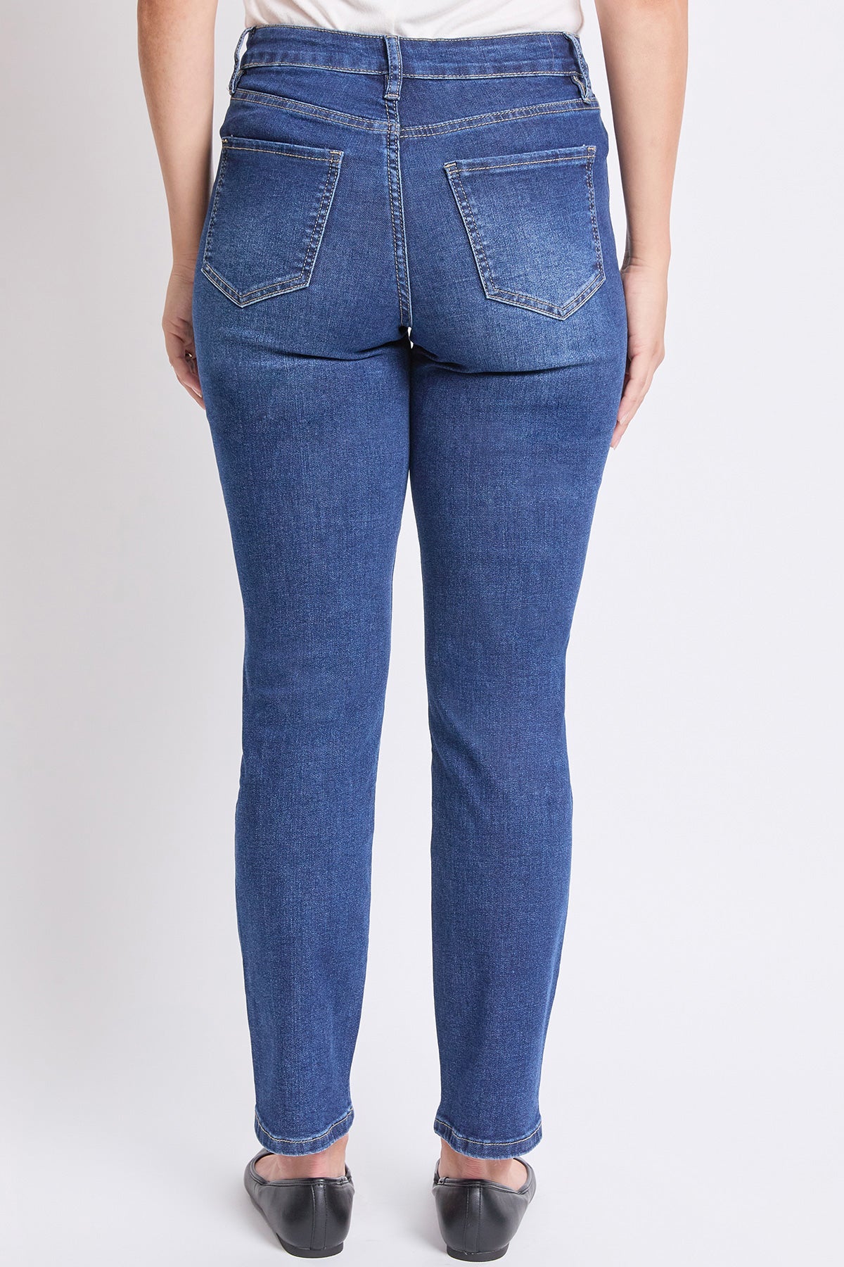 Women's High Rise Basic 5 Pocket Straight Jeans