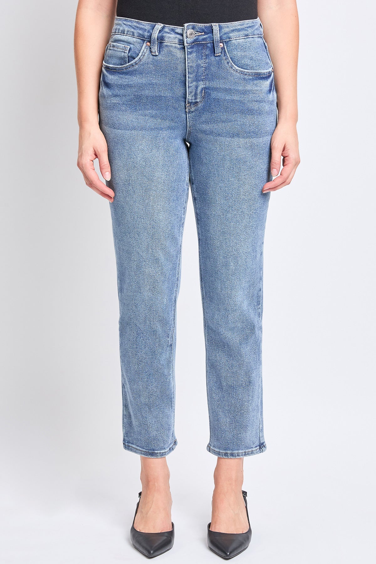 Women's High Rise Vintage Slim Straight Jeans
