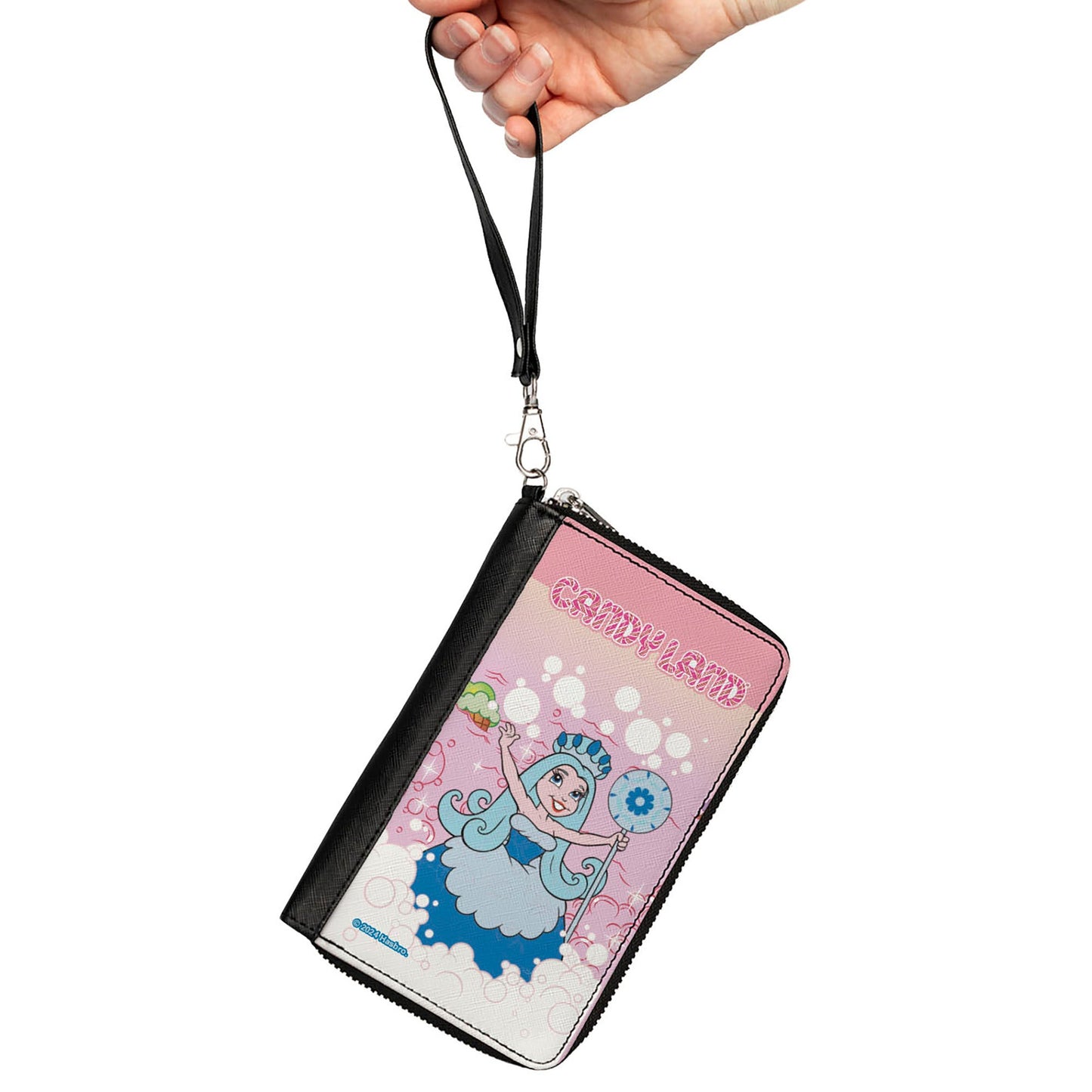 PU Zip Around Wallet Rectangle - CANDY LAND Queen Frostine Ice Cream Sea Pose Pinks