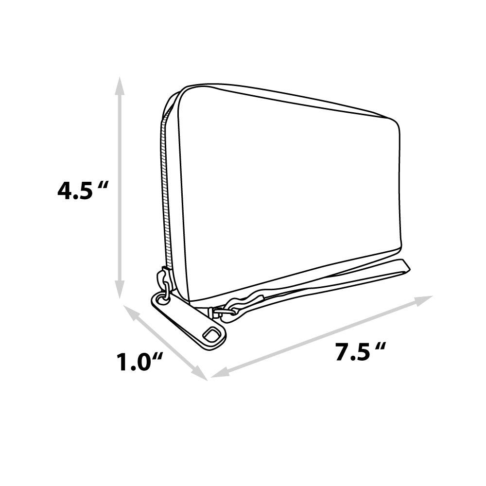 PU Zip Around Wallet Rectangle - Supernatural Winchester Brothers CLOSE-UP Pose Grays