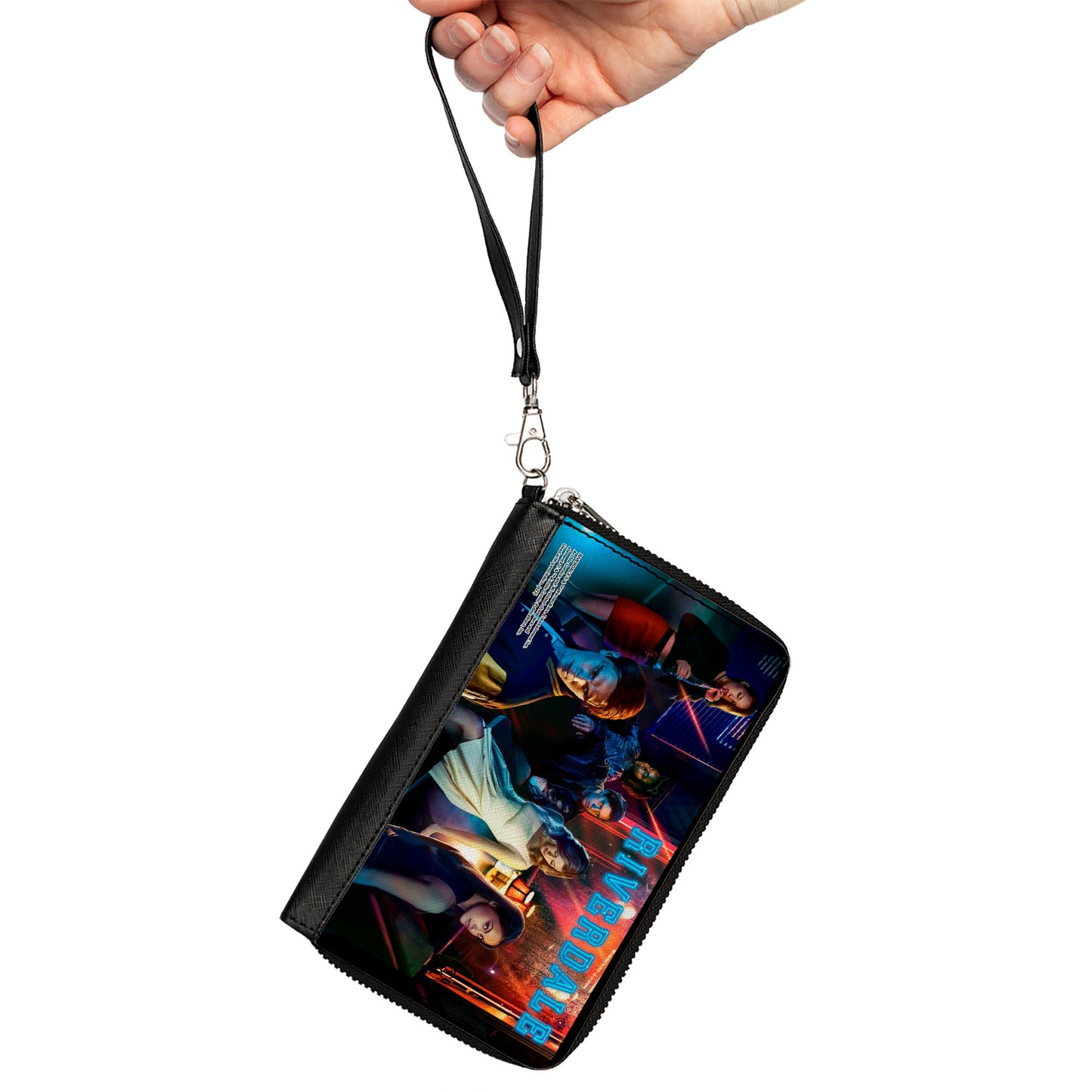 PU Zip Around Wallet Rectangle - RIVERDALE 6-Character Diner Group Pose