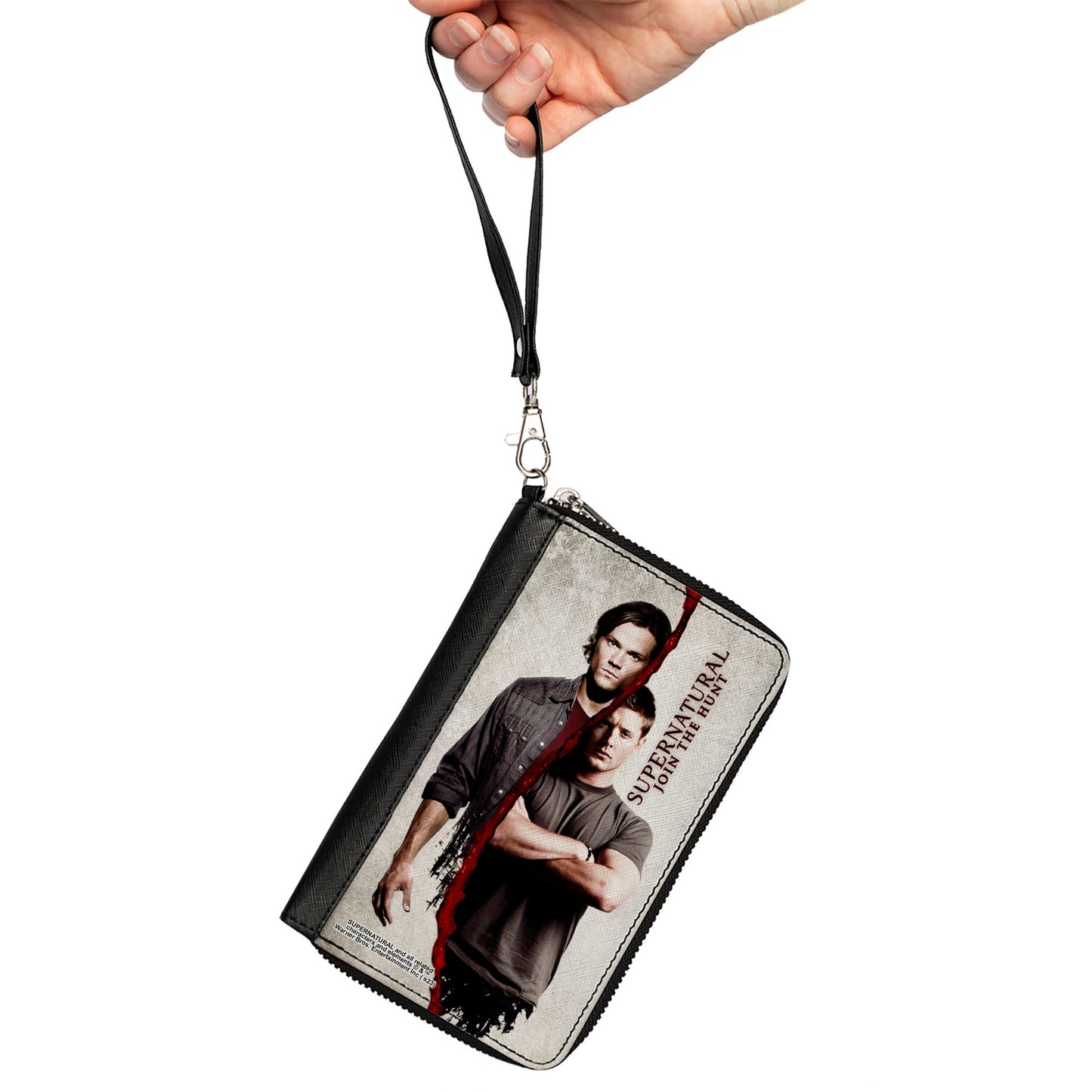 PU Zip Around Wallet Rectangle - SUPERNATURAL Winchster Brothers Divided