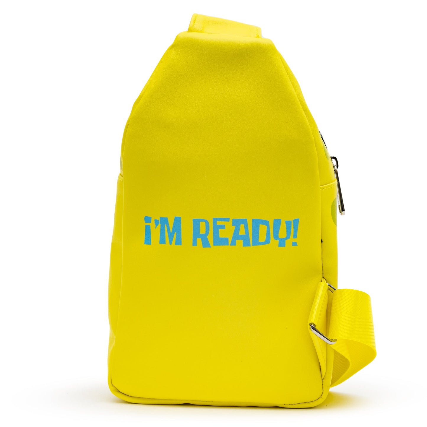 Nickelodeon Bag, Sling, SpongeBob SquarePants Smiling Face Character Close Up Yellow, Bounding, Vegan Leather