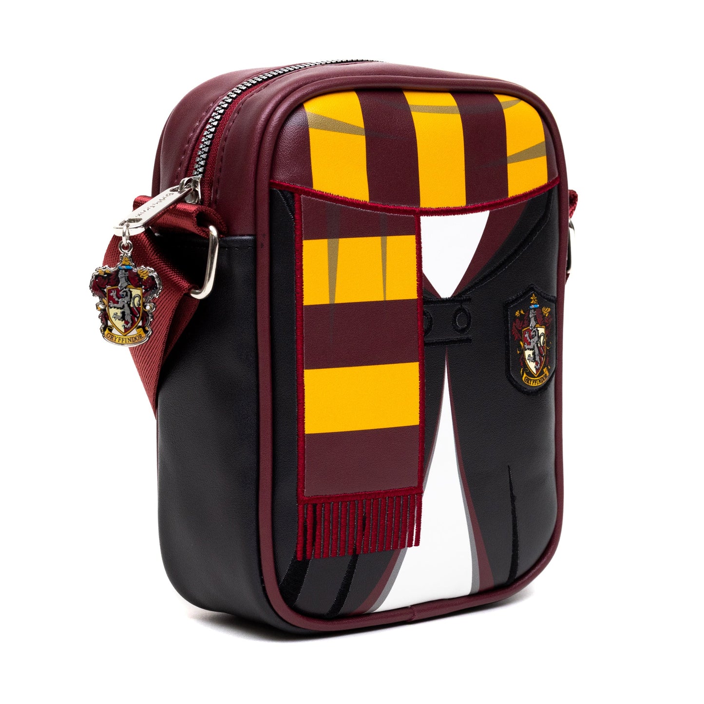The Wizarding World of Harry Potter Bag, Crossbody, Harry Potter Hogwarts School Gryffindor Uniform Embroidered, Vegan Leather