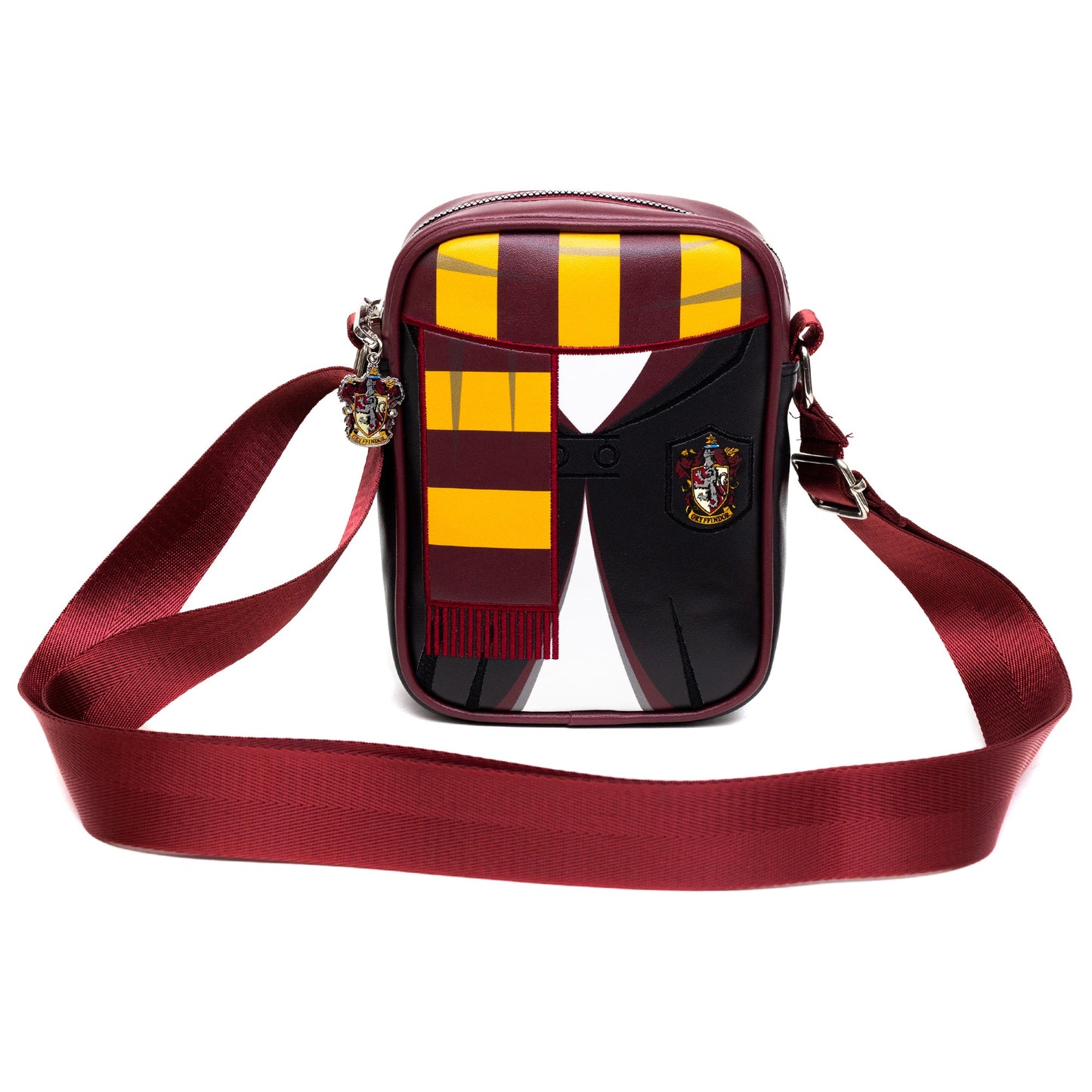 The Wizarding World of Harry Potter Bag, Crossbody, Harry Potter Hogwarts School Gryffindor Uniform Embroidered, Vegan Leather