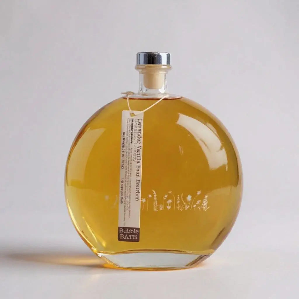 Lavender - Vanilla - Bourbon Bubble Bath + Luffa Sponge