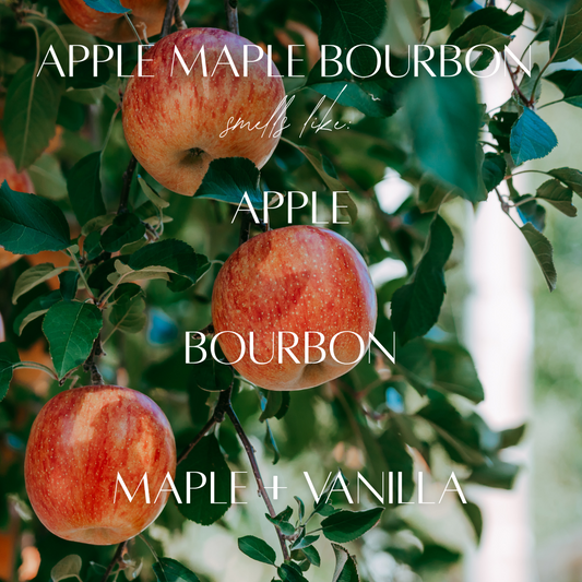 Apple Maple Bourbon - 3 Wick Jar Candle