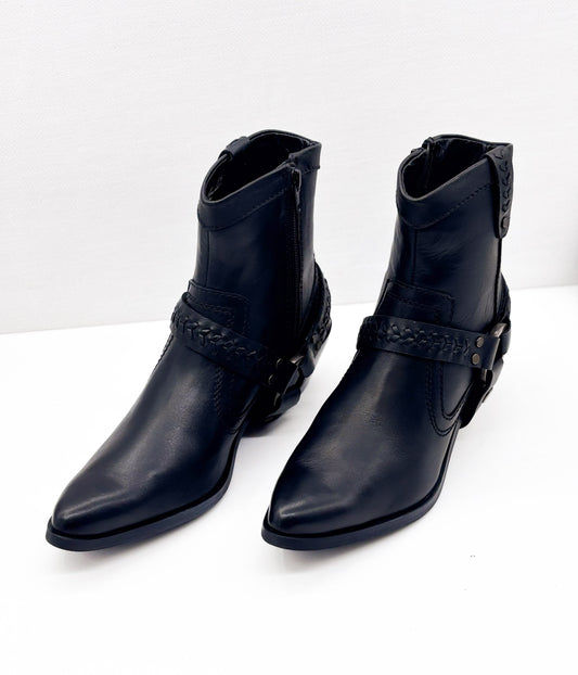 Smithy Suede Ankle Boot in Black