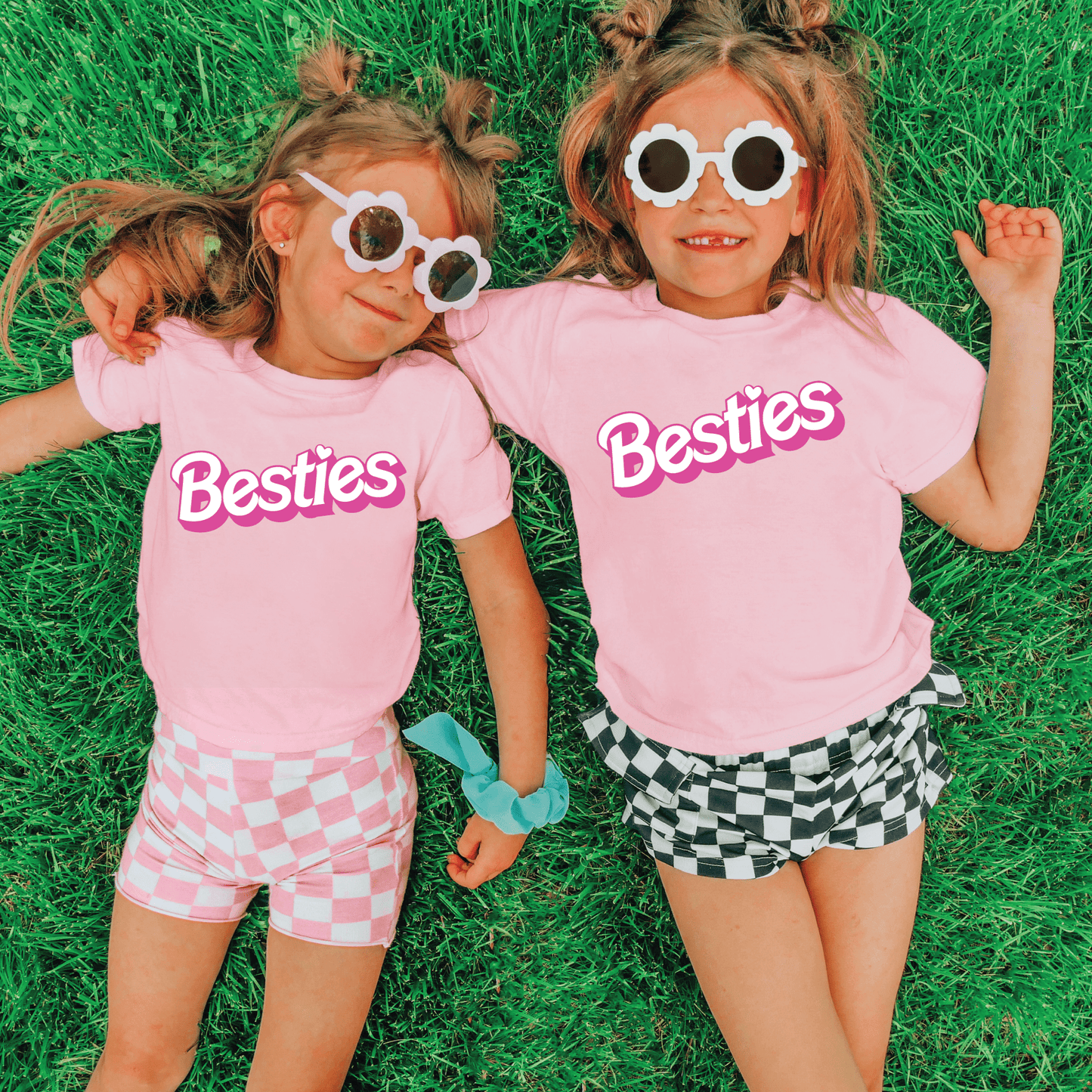 Besties Barbie Kids Tee - Pink