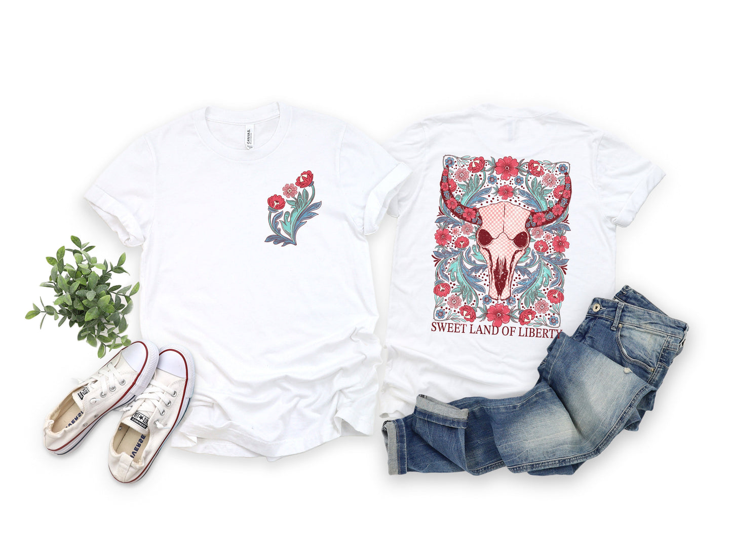 Boho Sweet Liberty Graphic Tee
