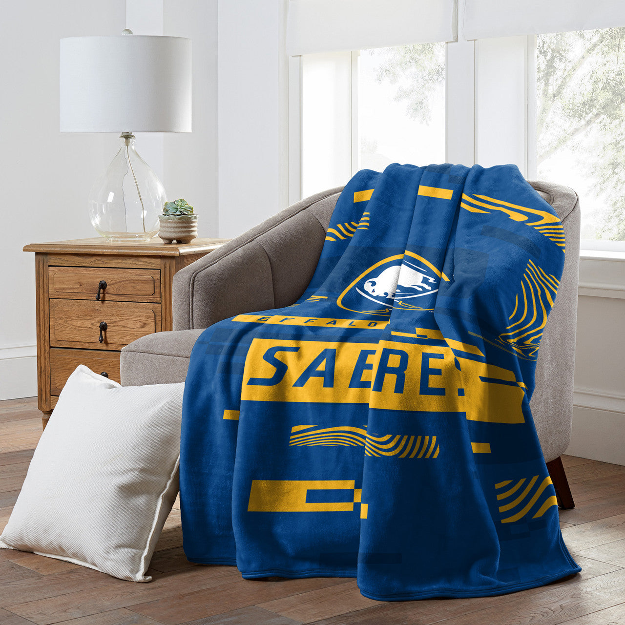 NHL Buffalo Sabres 60" x 80" Digitize Raschel Throw Blanket
