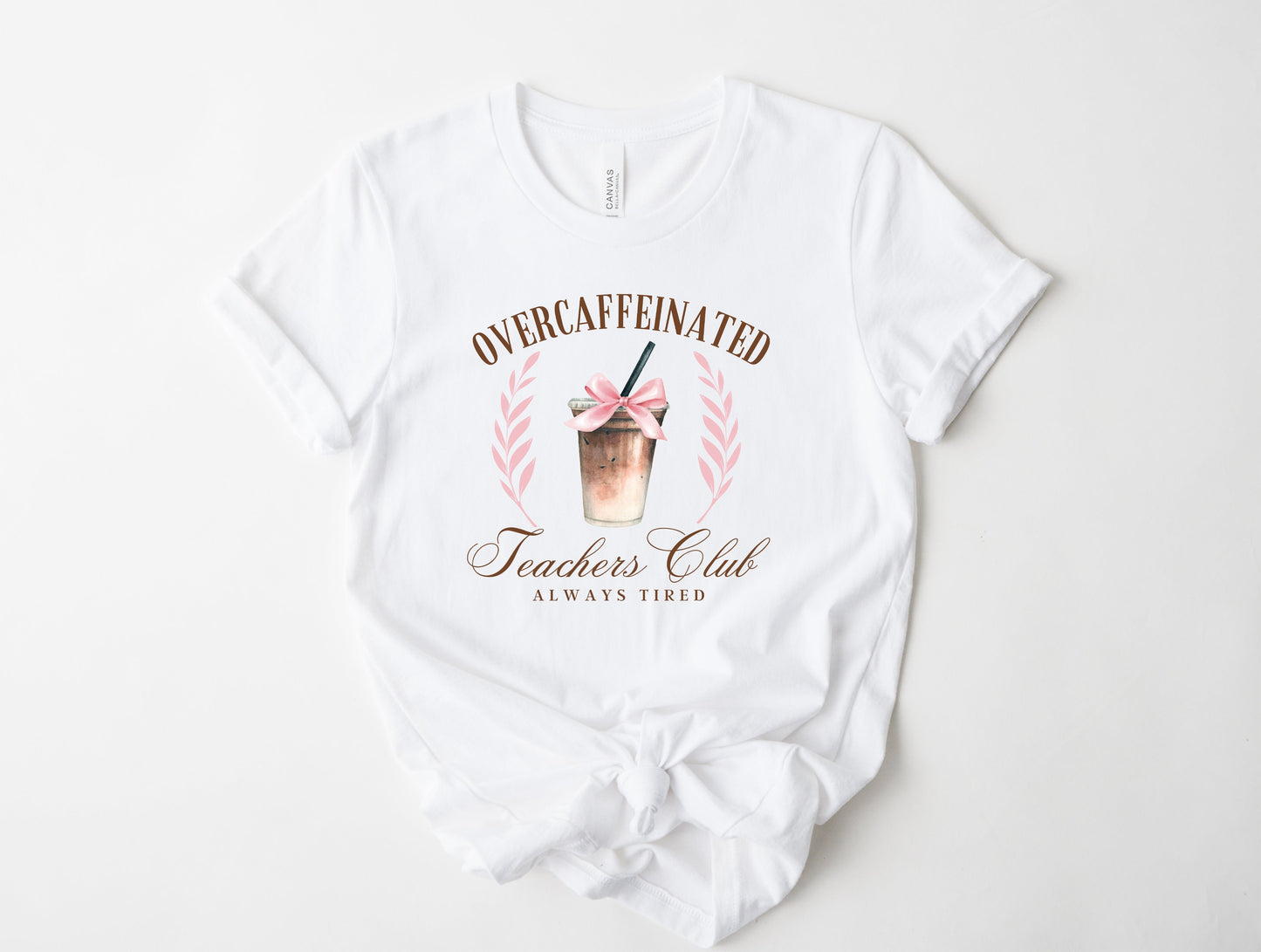 Caffinated Teachers Club Graphic Tee