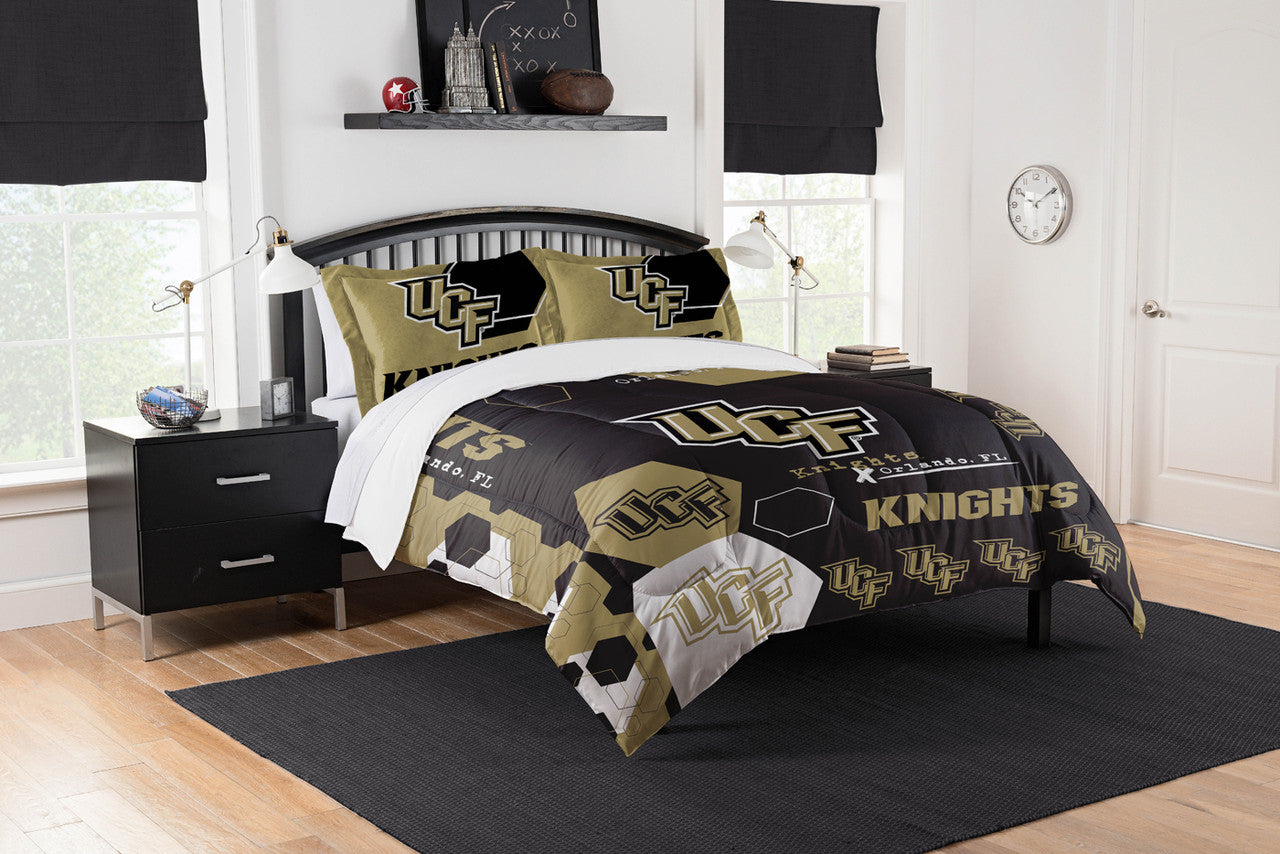 University Of Central Florida Knight Hexagon Queen Comforter Set