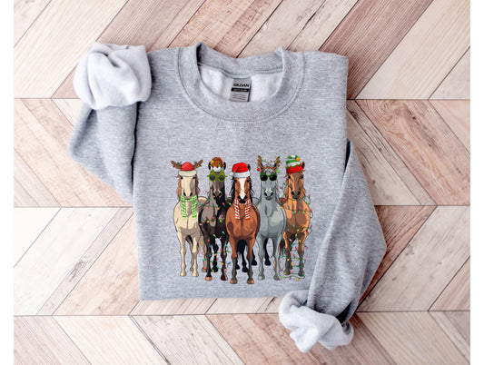 Christmas Horses Graphic Tee