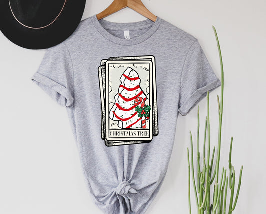 Christmas Tree Cake Card Graphic Tee