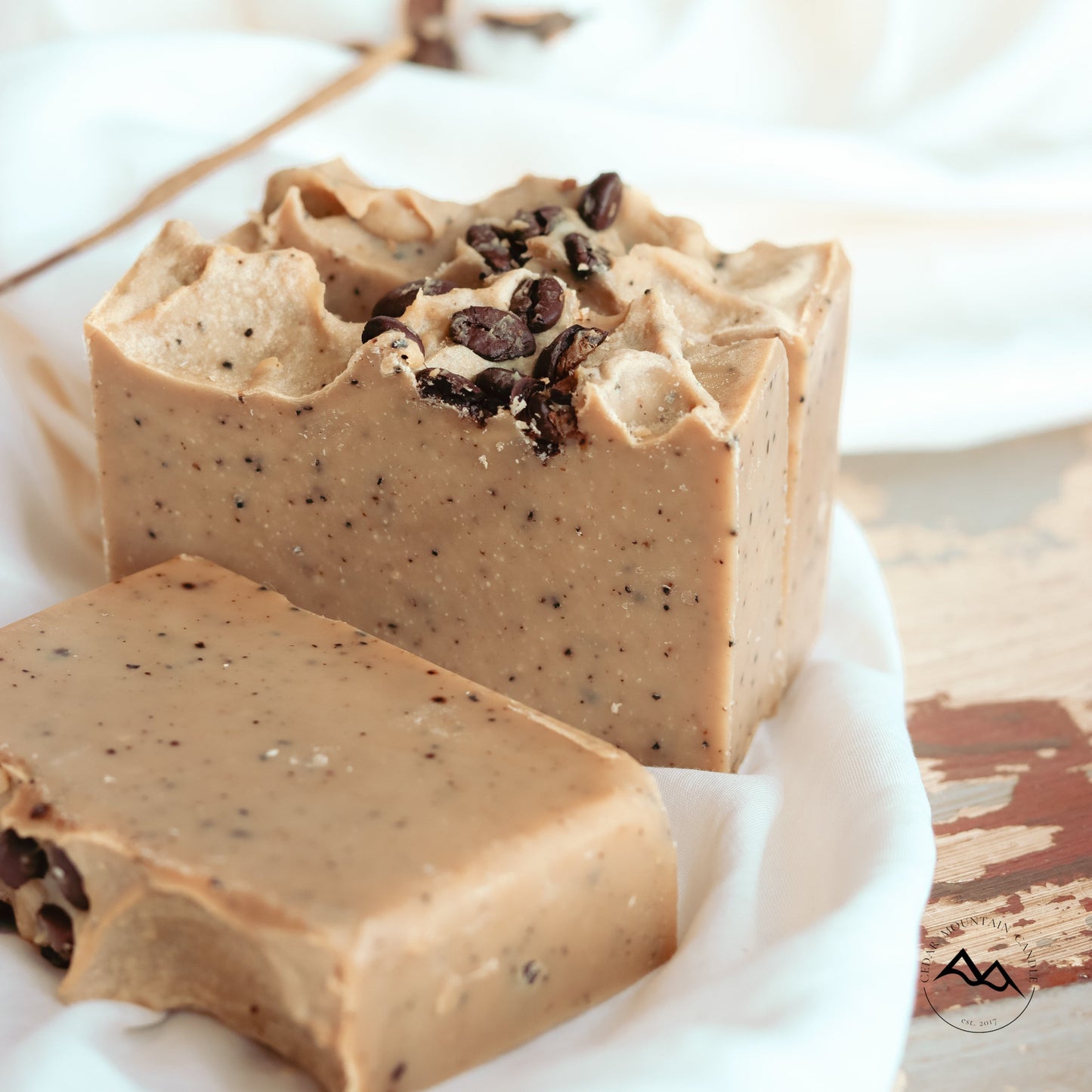 All Natural Cold Process Handmade Bar Soap - Coffee House