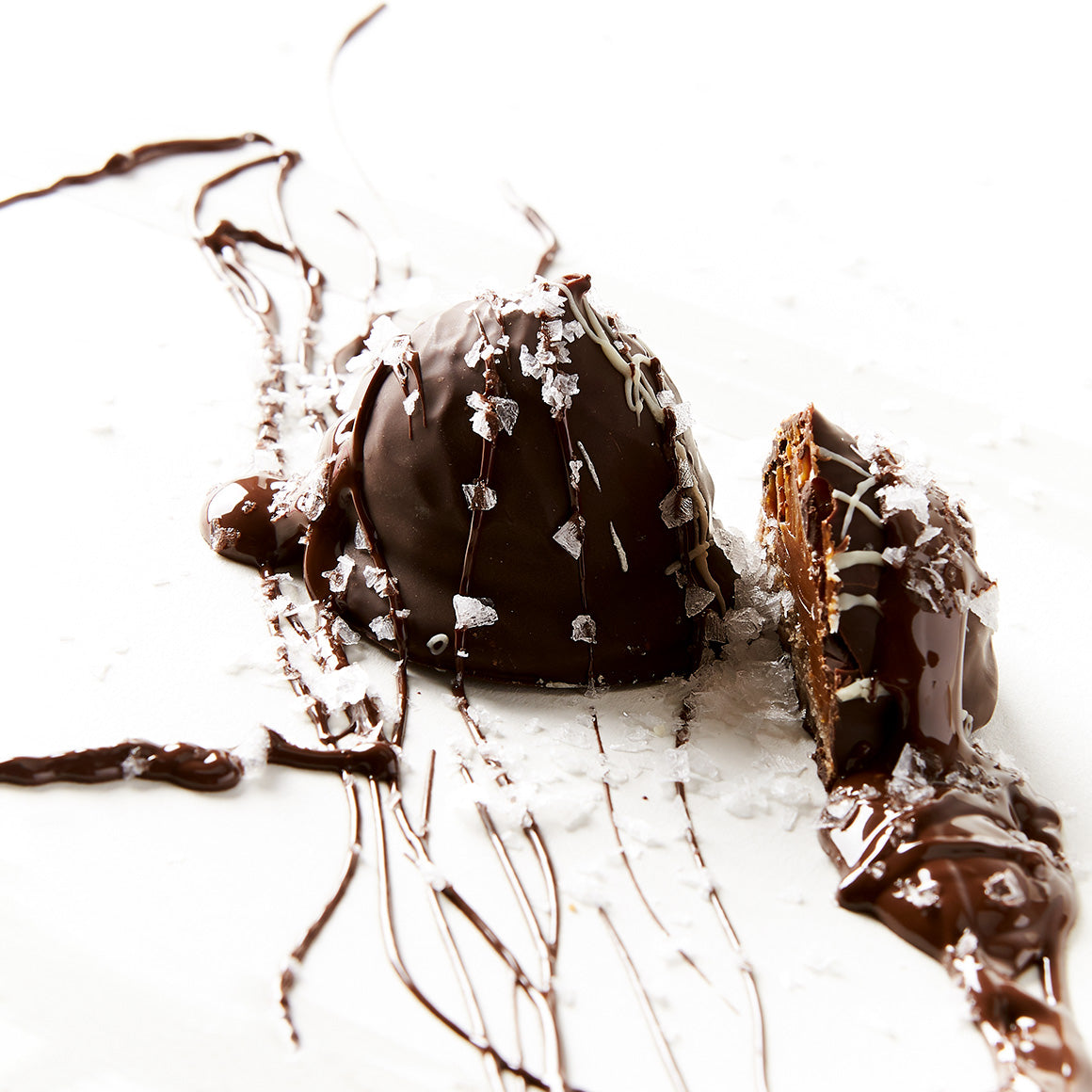 Chocolate Sea Salt Dulce de Leche Truffles