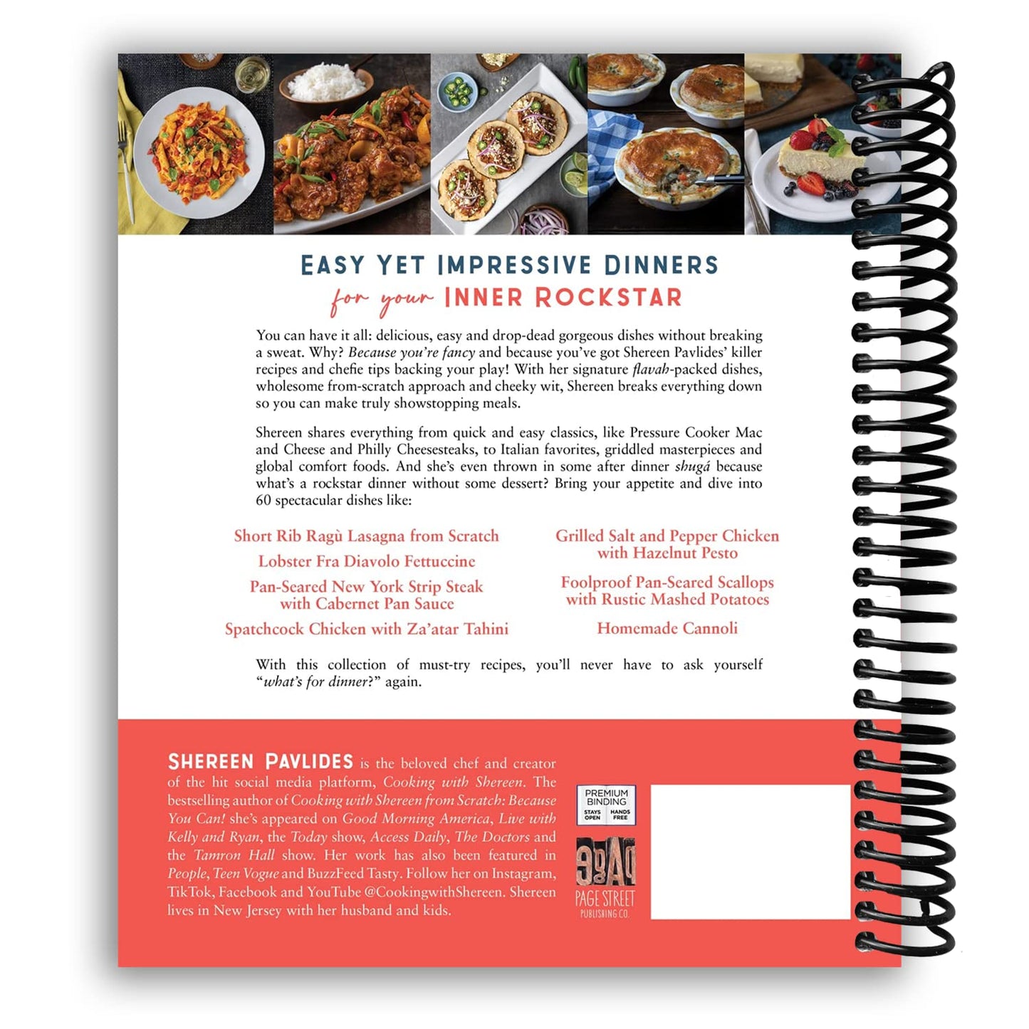 Cooking with Shereen--Rockstar Dinners! (Spiral Bound)