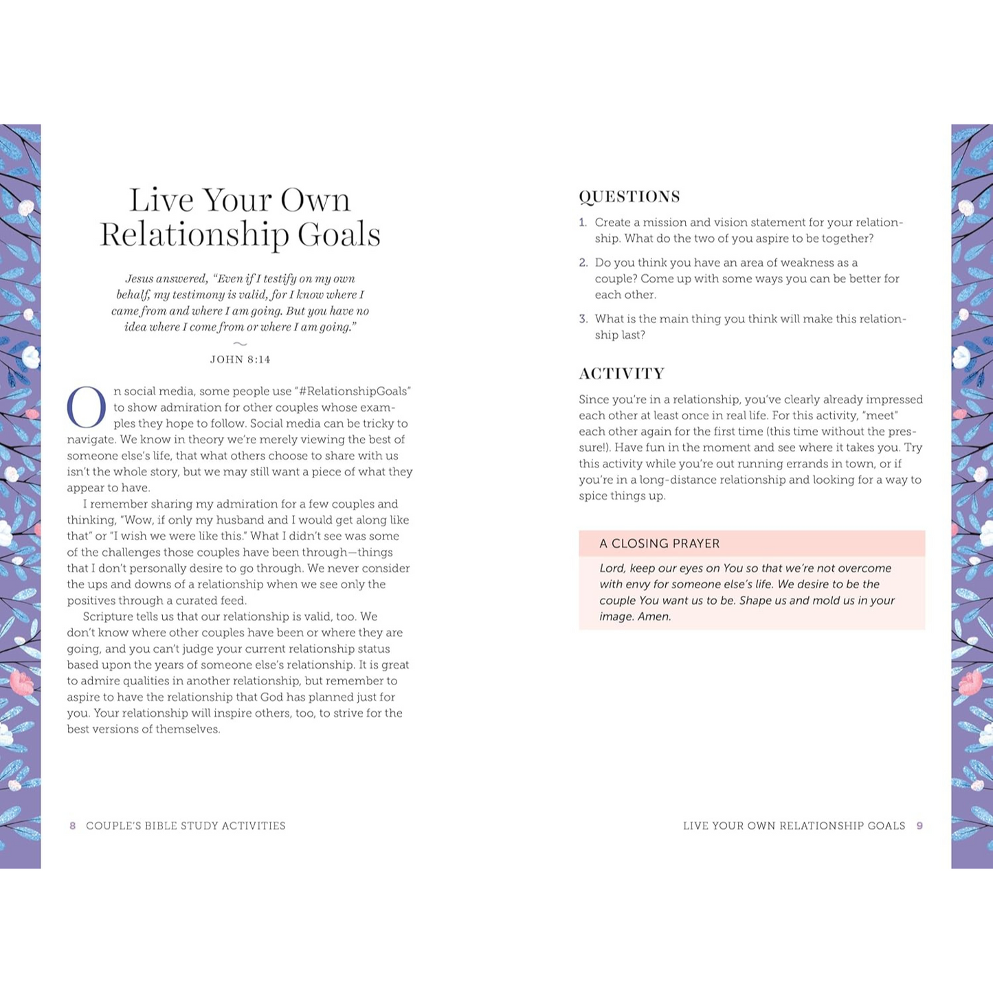 Couple's Bible Study Activities (Spiral Bound)