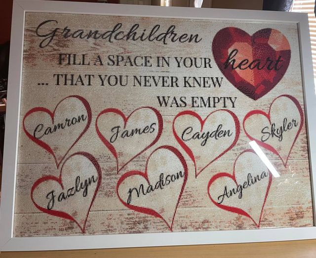 Diamond Art - Personalized Grandchildren (Preorder)