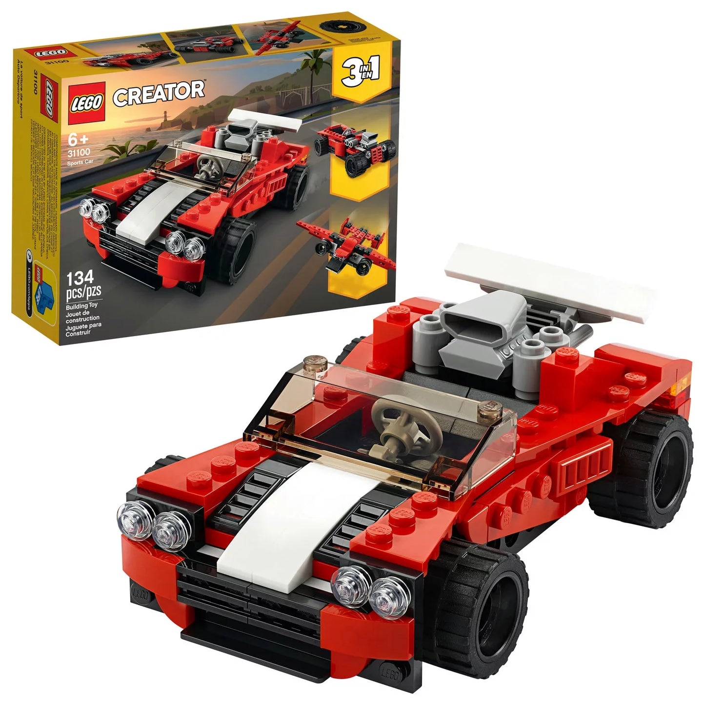LEGO Creator 3in1 Sports Car Toy 31100 (Retired Product)