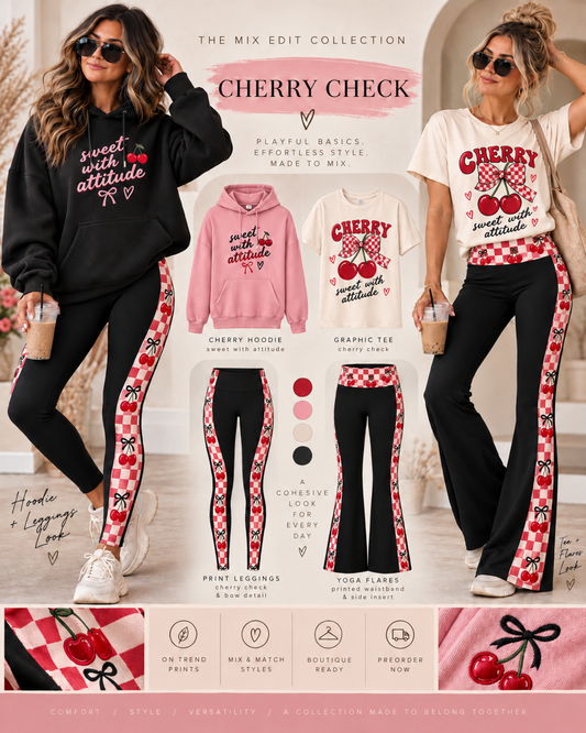 CHERRY CHECK HOODIE (MIX EDIT PREORDER CLOSING 10/30, ETA END DEC.)