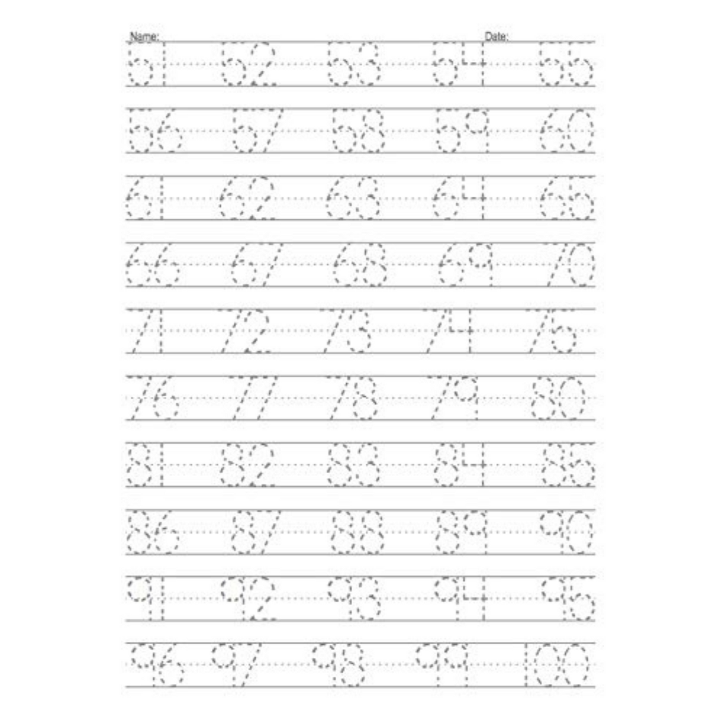 Handwriting Practice Book for Kids Ages 6-10: Printing workbook for Grades 1, 2 & 3, Learn to Trace Alphabet Letters and Numbers 1-100, Sight Words, ... and Math Drills for Grades 1, 2, 3 & 4)