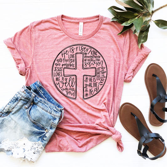 HE IS RISEN GRAPHIC TEE