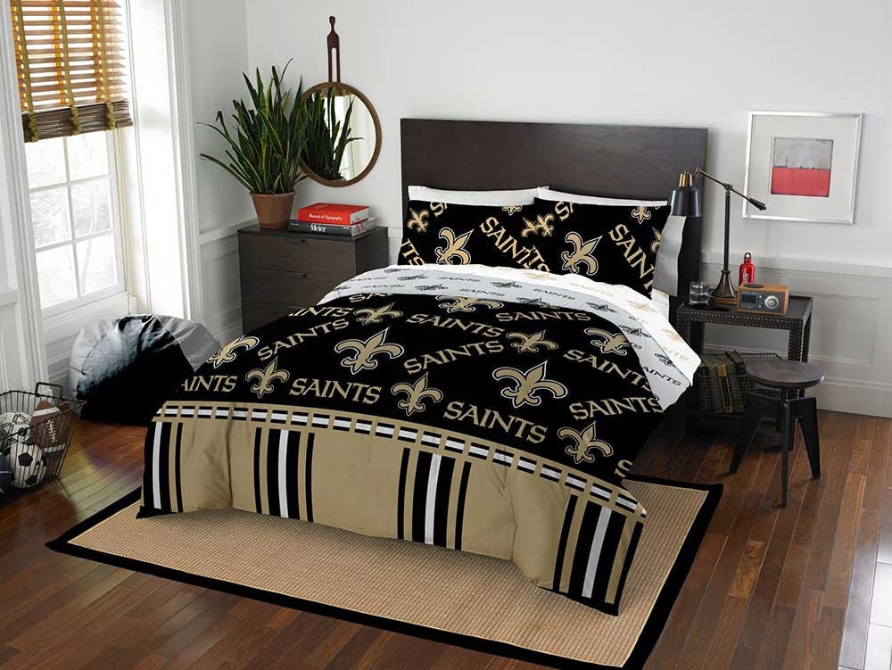 New Orleans Saints Bed in Bag Comforter Set-Assorted Size