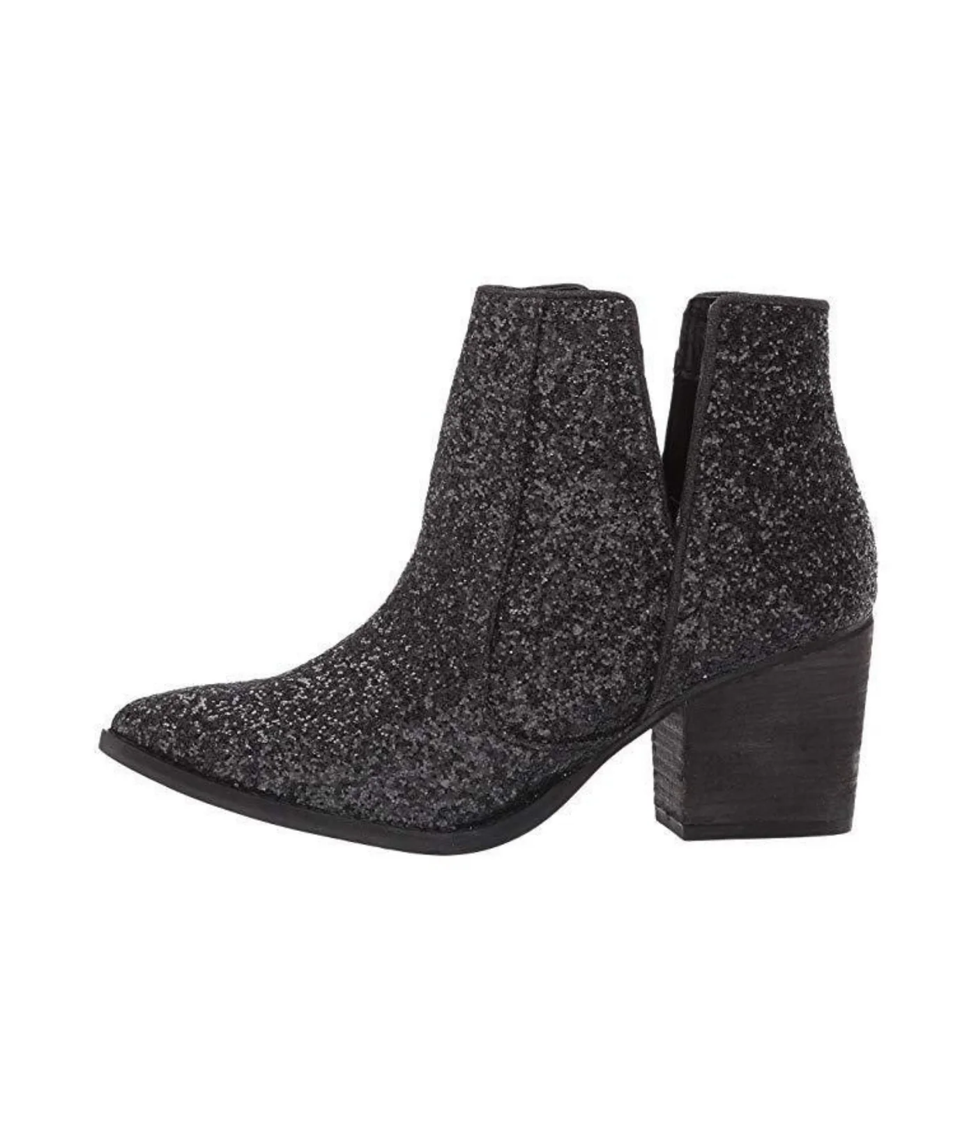 Not Rated - Fiera Glitter Booties in Black