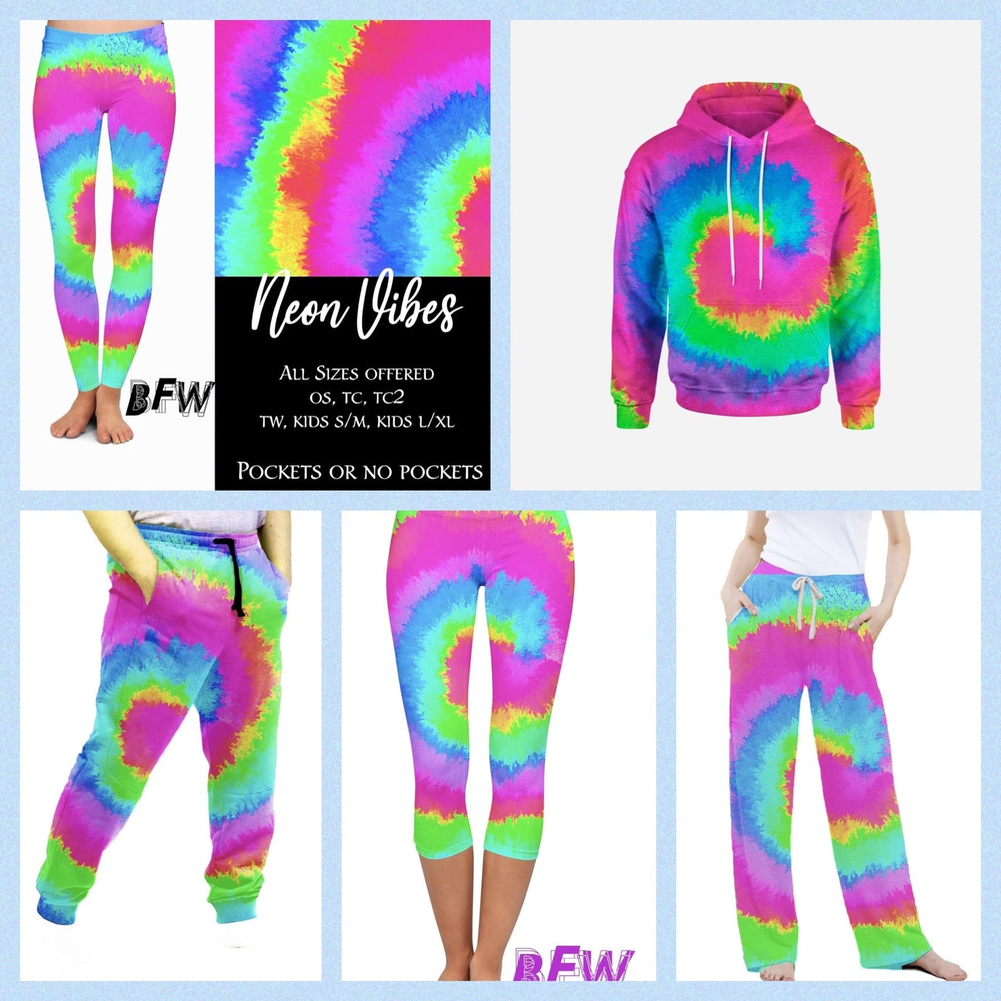 “Neon Vibes” Leggings, Capris, Lounge Pants and Joggers
