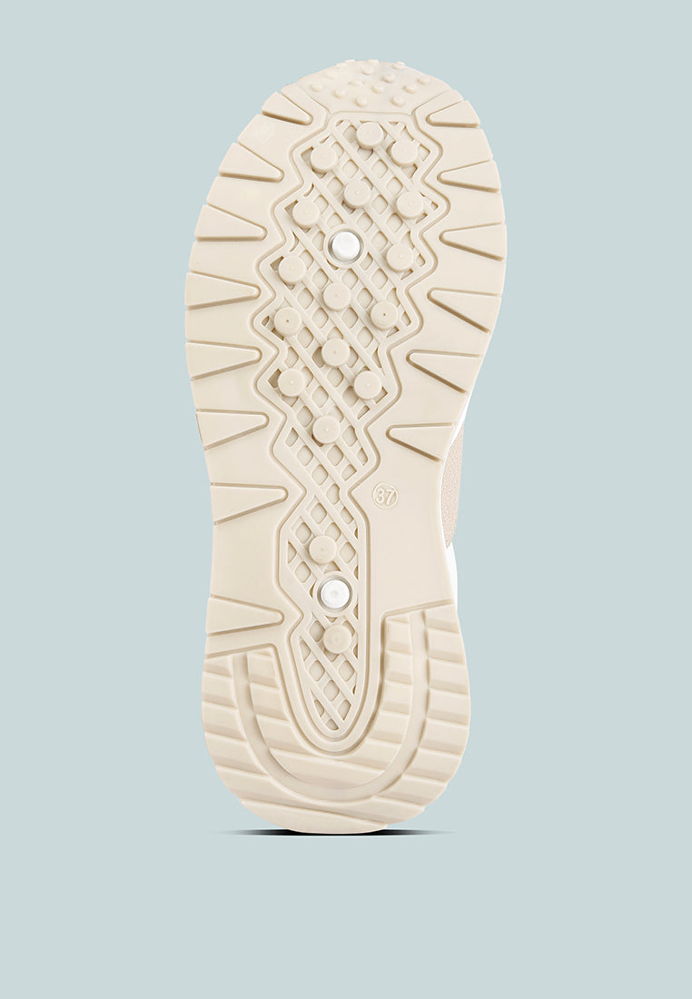 Juliette Chain Detailing Lace Up Sneakers