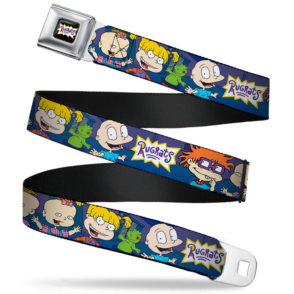 RUGRATS Logo Full Color Seatbelt Belt - RUGRATS Group Pose2 w/Reptar Webbing