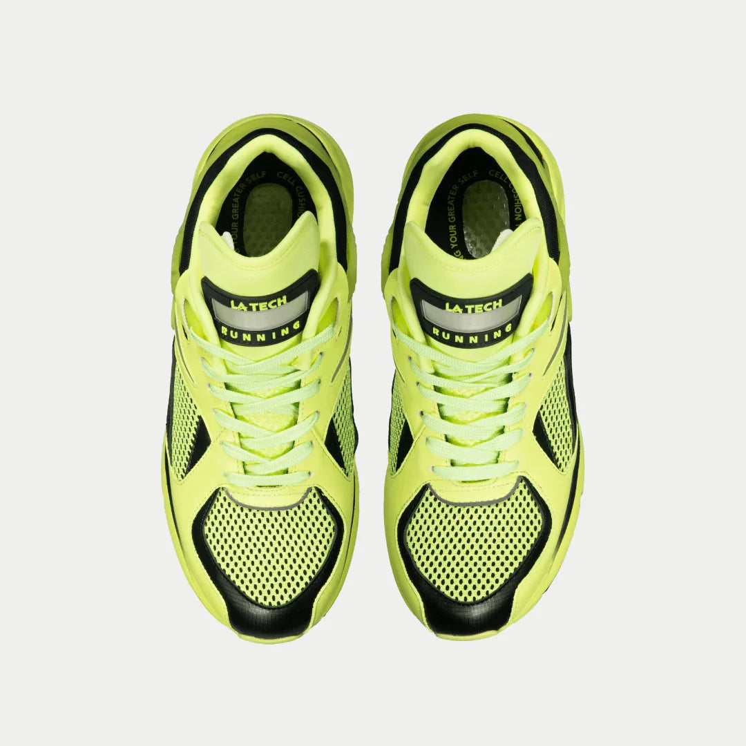 LA Gear Men's Catapult Light-Up x Glow Lowtop | Neon Yellow x Black