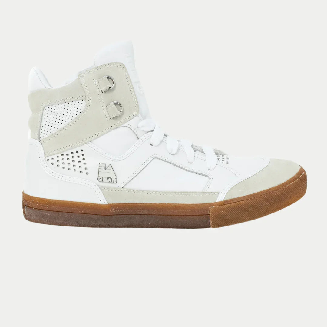 LA Gear Men's Court High Vintage Hightop | White